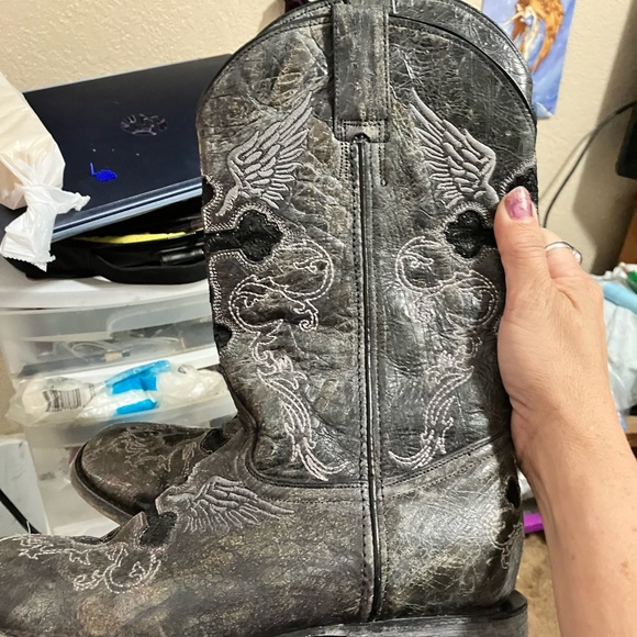 Rockin Leather Boots barely worn - Picture 4 of 5